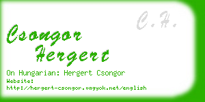 csongor hergert business card